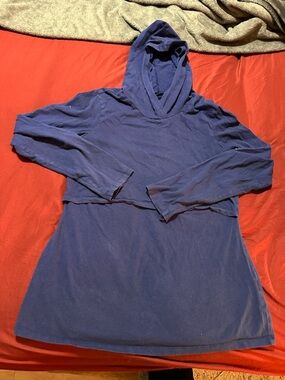 Navy Hooded Breastfeeding Pullover Hoodie